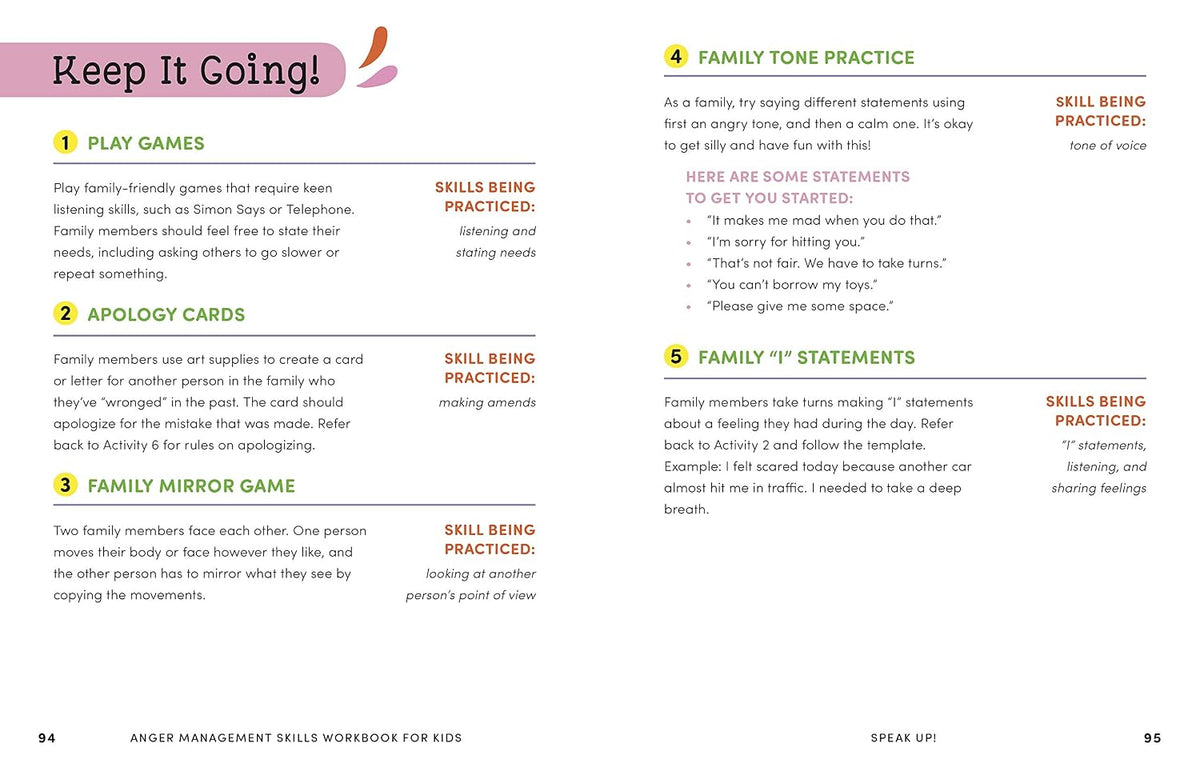 Anger Management Skills Workbook for Kids: 40 Awesome Activities to Help Children Calm Down, Cope, and Regain Control