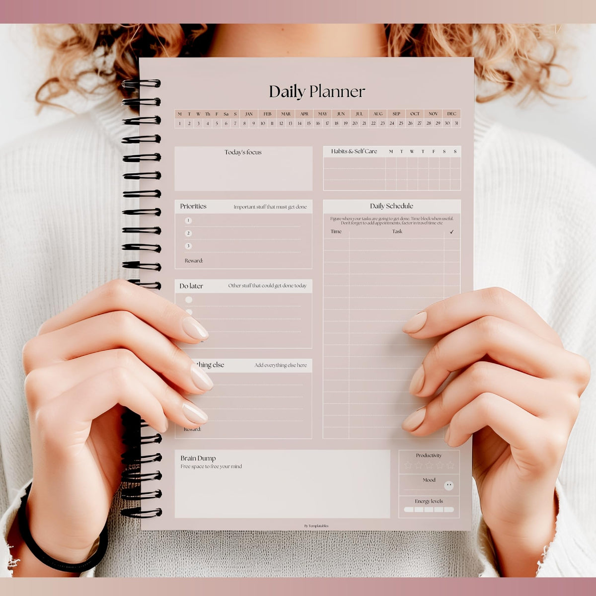 ADHD Daily Planner for Neurodivergent Adults - Productivity Daily Planner & Task Management to Stay Organized and Focused (Rainbow)