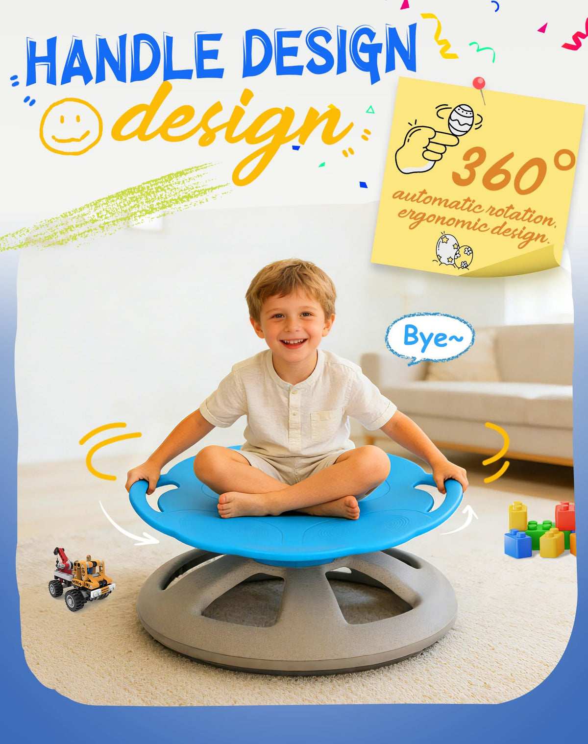 FERUERW Spinning Chair for Autistic Kids, Autism Sensory Toy Gifts