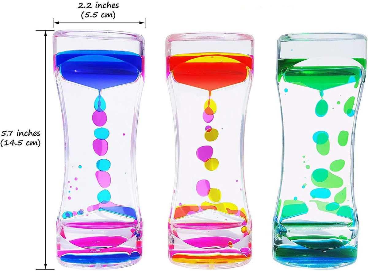 3 Pack Liquid Motion Bubbler Timer Sensory