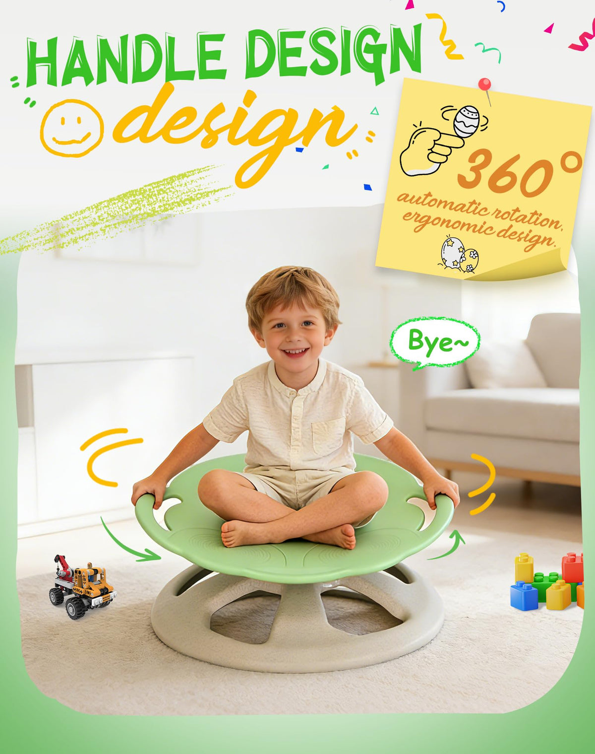 FERUERW Spinning Chair for Autistic Kids, Autism Sensory Toy Gifts