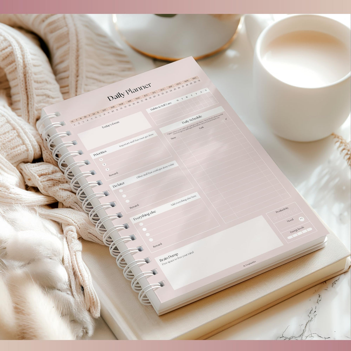 ADHD Daily Planner for Neurodivergent Adults - Productivity Daily Planner & Task Management to Stay Organized and Focused (Rainbow)