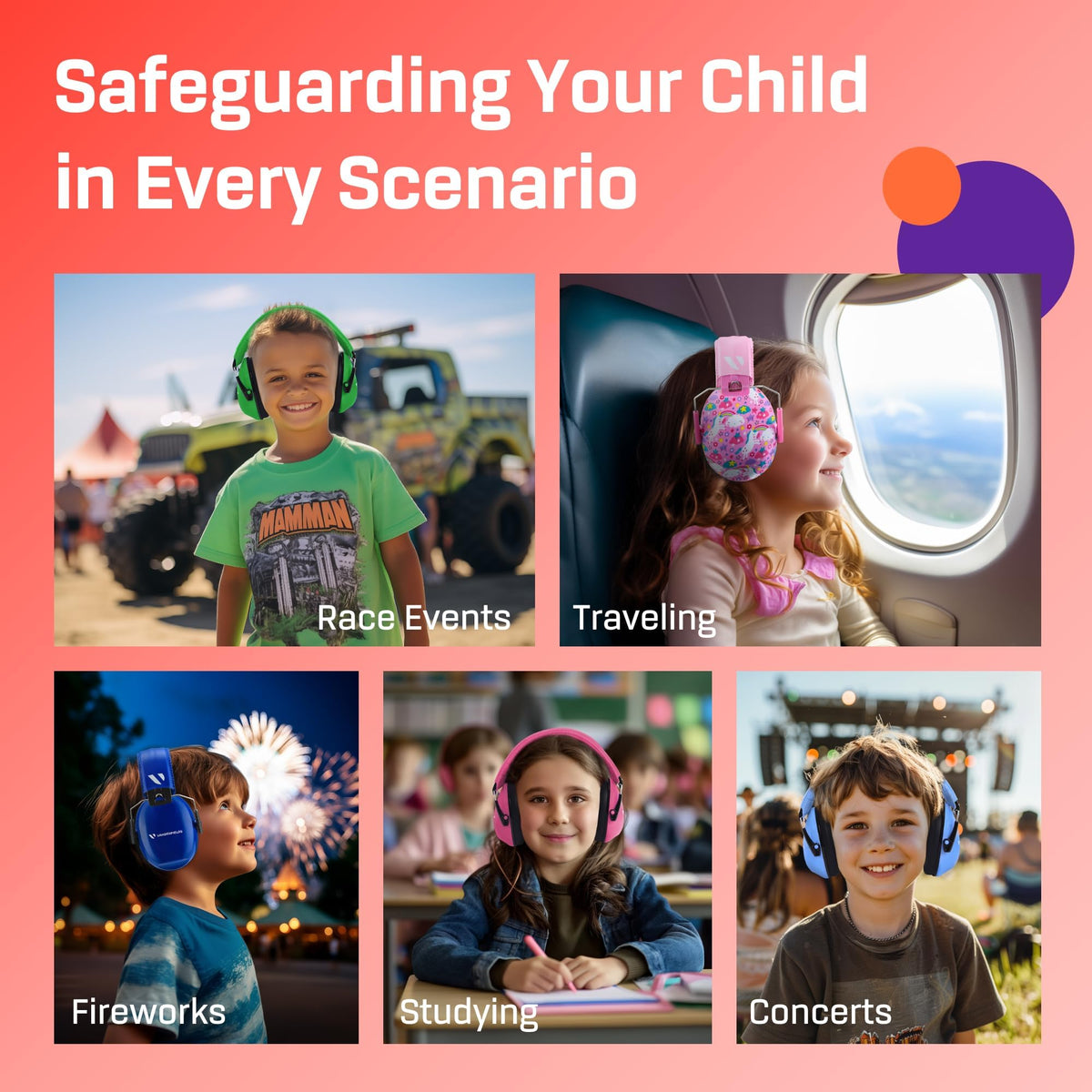 Kids Noise Canceling Headphones