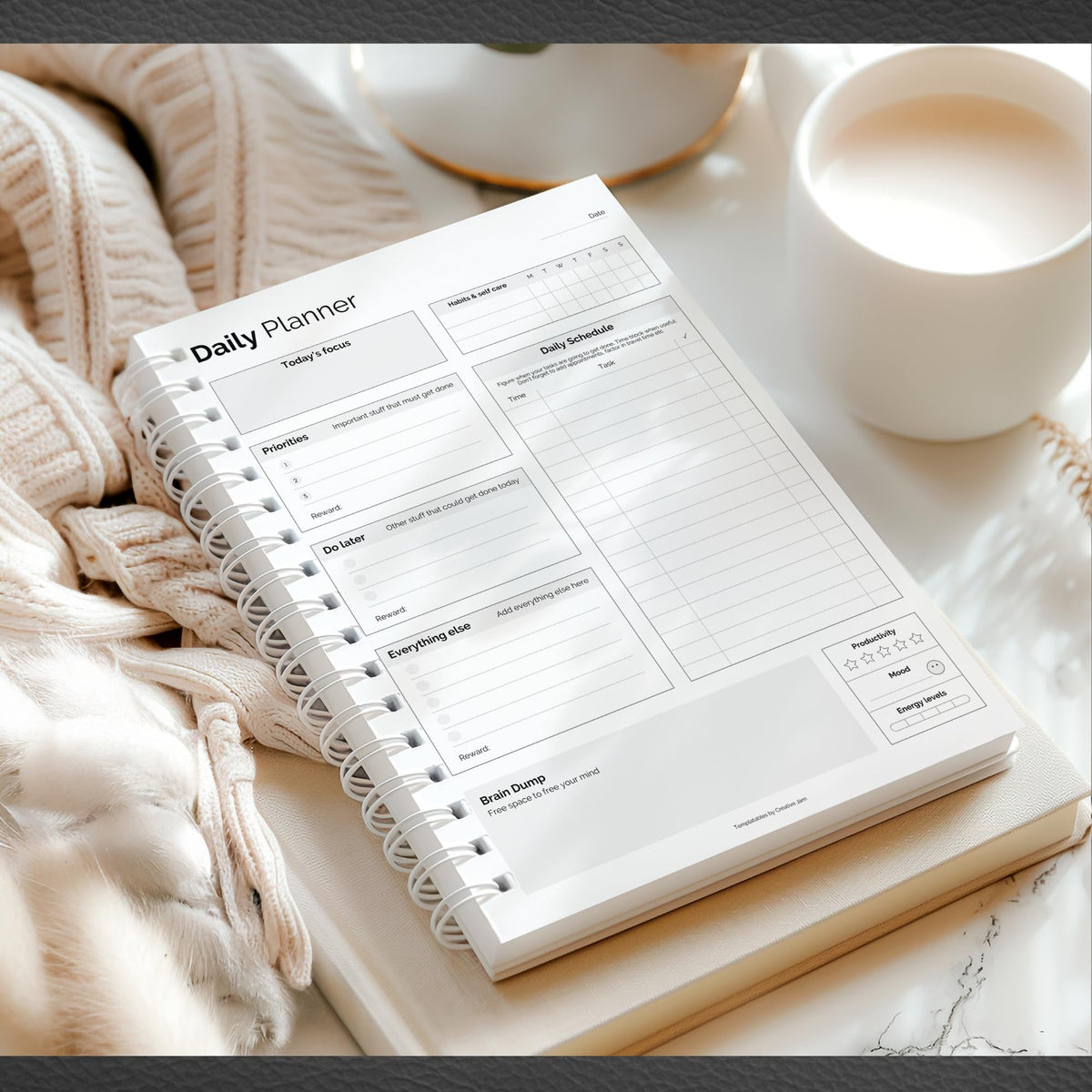 ADHD Daily Planner for Neurodivergent Adults - Productivity Daily Planner & Task Management to Stay Organized and Focused (Rainbow)