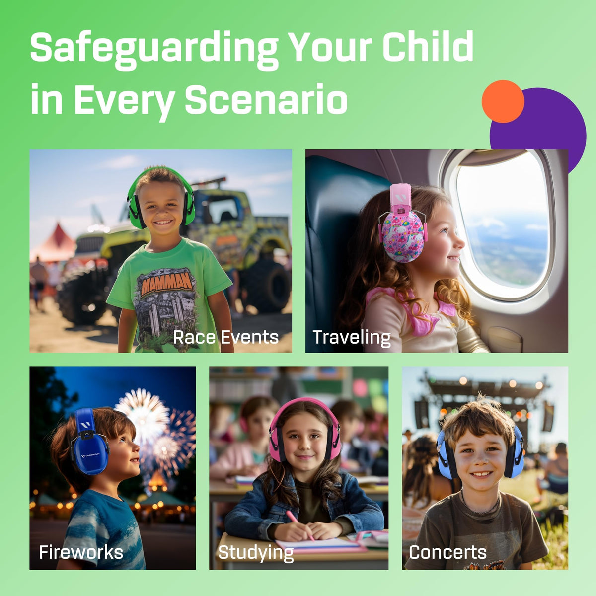 Kids Noise Canceling Headphones