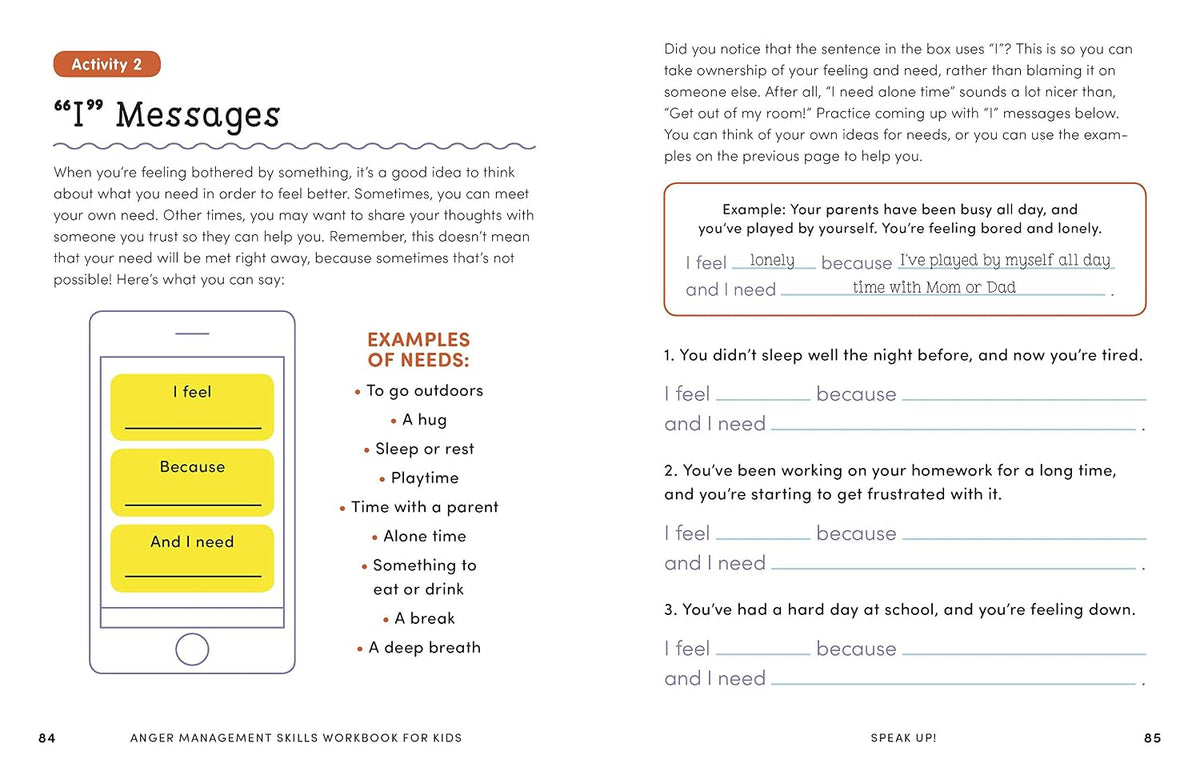 Anger Management Skills Workbook for Kids: 40 Awesome Activities to Help Children Calm Down, Cope, and Regain Control