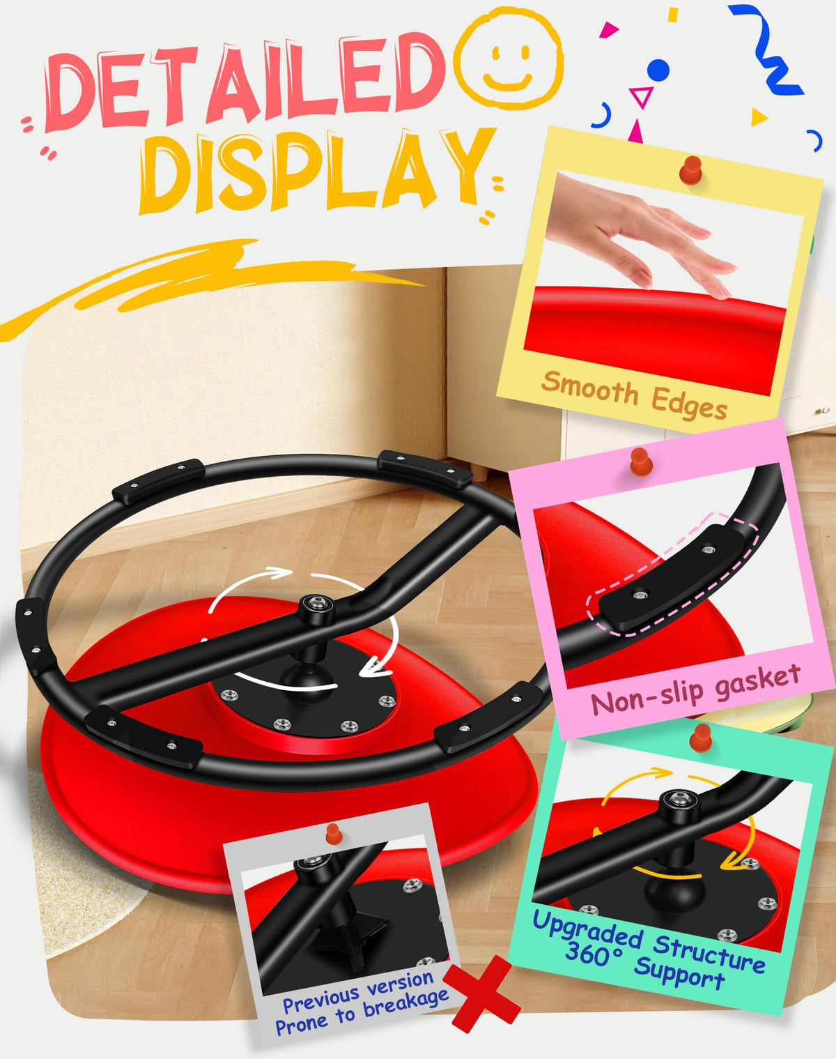 FERUERW Spinning Chair for Autistic Kids, Autism Sensory Toy Gifts